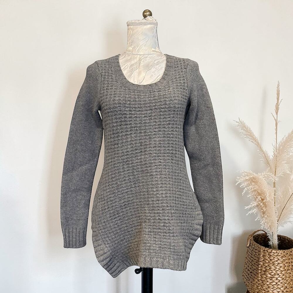 Toad & Co Gray Lambswool Tunic Sweater Small